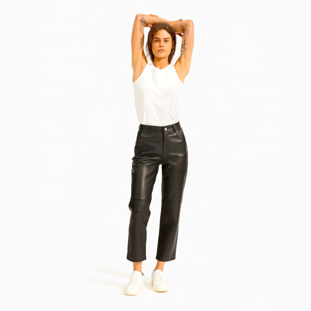 NWOt Leather Straight Leg Pant by Everlane Sz 12